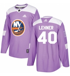 Men's Adidas New York Islanders #40 Robin Lehner Authentic Purple Fights Cancer Practice NHL Jersey Men's Adidas New York Islanders #40 Robin Lehner Authentic Purple Fights Cancer Practice NHL Jersey