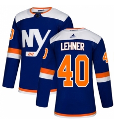 Men's Adidas New York Islanders #40 Robin Lehner Premier Blue Alternate NHL Jersey Men's Adidas New York Islanders #40 Robin Lehner Premier Blue Alternate NHL Jersey