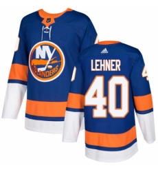 Men's Adidas New York Islanders #40 Robin Lehner Premier Royal Blue Home NHL Jersey