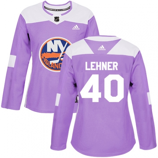 Women's Adidas New York Islanders #40 Robin Lehner Authentic Purple Fights Cancer Practice NHL Jersey Women's Adidas New York Islanders #40 Robin Lehner Authentic Purple Fights Cancer Practice NHL Jersey
