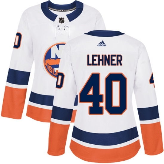Women's Adidas New York Islanders #40 Robin Lehner Authentic White Away NHL Jersey Women's Adidas New York Islanders #40 Robin Lehner Authentic White Away NHL Jersey