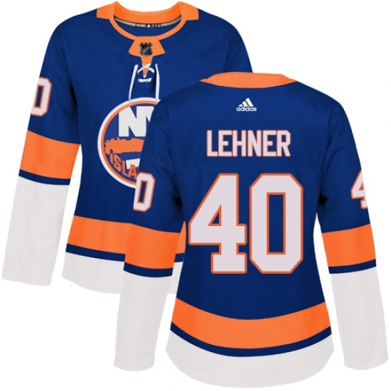 Women's Adidas New York Islanders #40 Robin Lehner Premier Royal Blue Home NHL Jersey Women's Adidas New York Islanders #40 Robin Lehner Premier Royal Blue Home NHL Jersey