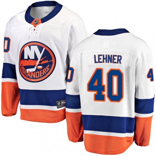 Youth New York Islanders #40 Robin Lehner Fanatics Branded White Away Breakaway NHL Jersey Youth New York Islanders #40 Robin Lehner Fanatics Branded White Away Breakaway NHL Jersey