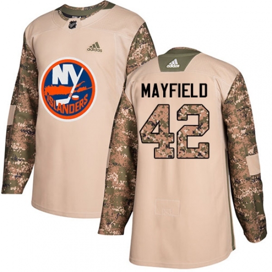 Men's Adidas New York Islanders #42 Scott Mayfield Authentic Camo Veterans Day Practice NHL Jersey Men's Adidas New York Islanders #42 Scott Mayfield Authentic Camo Veterans Day Practice NHL Jersey