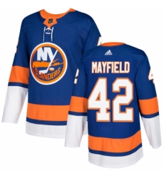 Men's Adidas New York Islanders #42 Scott Mayfield Authentic Royal Blue Home NHL Jersey