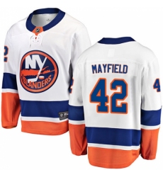 Men's New York Islanders #42 Scott Mayfield Fanatics Branded White Away Breakaway NHL Jersey