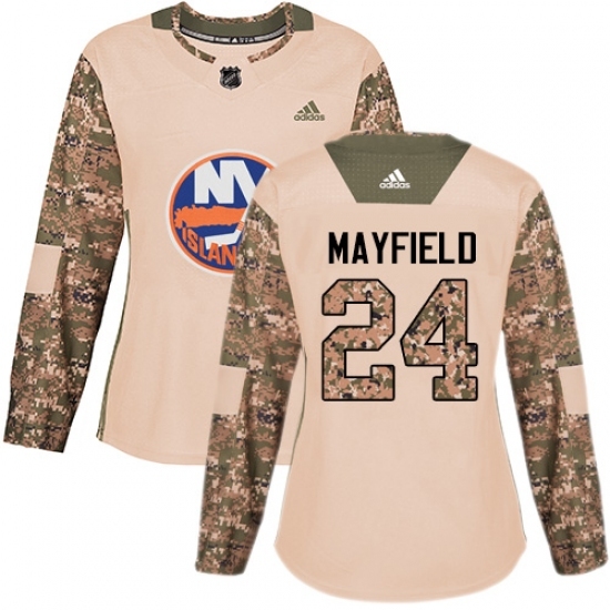 Women's Adidas New York Islanders #24 Scott Mayfield Authentic Camo Veterans Day Practice NHL Jersey Women's Adidas New York Islanders #24 Scott Mayfield Authentic Camo Veterans Day Practice NHL Jersey