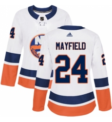 Women's Adidas New York Islanders #24 Scott Mayfield Authentic White Away NHL Jersey