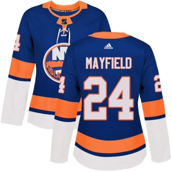 Women's Adidas New York Islanders #24 Scott Mayfield Premier Royal Blue Home NHL Jersey Women's Adidas New York Islanders #24 Scott Mayfield Premier Royal Blue Home NHL Jersey