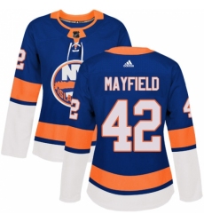 Women's Adidas New York Islanders #42 Scott Mayfield Premier Royal Blue Home NHL Jersey