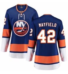 Women's New York Islanders #42 Scott Mayfield Fanatics Branded Royal Blue Home Breakaway NHL Jersey