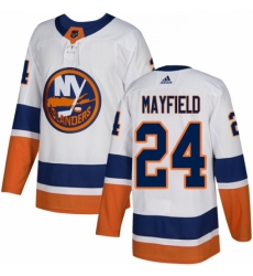 Youth Adidas New York Islanders #24 Scott Mayfield Authentic White Away NHL Jersey
