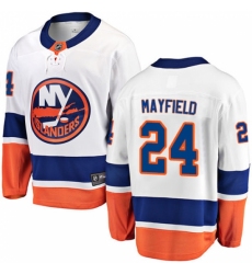 Youth New York Islanders #24 Scott Mayfield Fanatics Branded White Away Breakaway NHL Jersey