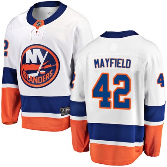 Youth New York Islanders #42 Scott Mayfield Fanatics Branded White Away Breakaway NHL Jersey Youth New York Islanders #42 Scott Mayfield Fanatics Branded White Away Breakaway NHL Jersey