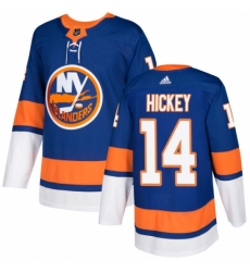 Men's Adidas New York Islanders #14 Thomas Hickey Authentic Royal Blue Home NHL Jersey