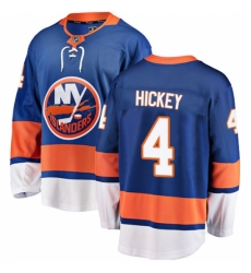 Men's New York Islanders #4 Thomas Hickey Fanatics Branded Royal Blue Home Breakaway NHL Jersey