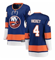 Women's New York Islanders #4 Thomas Hickey Fanatics Branded Royal Blue Home Breakaway NHL Jersey