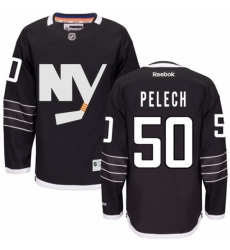 Men's Reebok New York Islanders #50 Adam Pelech Premier Black Third NHL Jersey