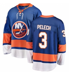 Youth New York Islanders #3 Adam Pelech Fanatics Branded Royal Blue Home Breakaway NHL Jersey