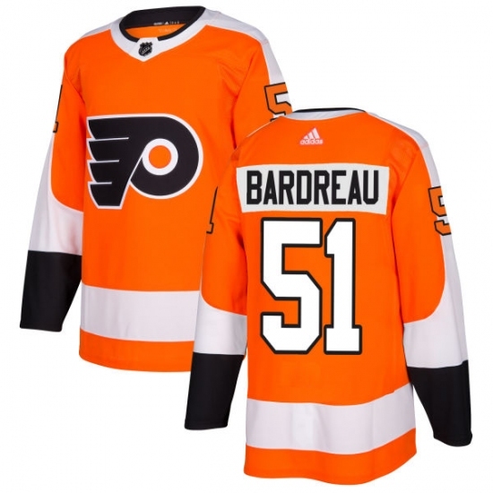 Men's Adidas Philadelphia Flyers #51 Cole Bardreau Authentic Orange Home NHL Jersey Men's Adidas Philadelphia Flyers #51 Cole Bardreau Authentic Orange Home NHL Jersey