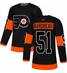 Men's Adidas Philadelphia Flyers #51 Cole Bardreau Premier Black Alternate NHL Jersey