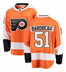 Men's Philadelphia Flyers #51 Cole Bardreau Fanatics Branded Orange Home Breakaway NHL Jersey Men's Philadelphia Flyers #51 Cole Bardreau Fanatics Branded Orange Home Breakaway NHL Jersey