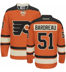 Men's Reebok Philadelphia Flyers #51 Cole Bardreau Authentic Orange New Third NHL Jersey