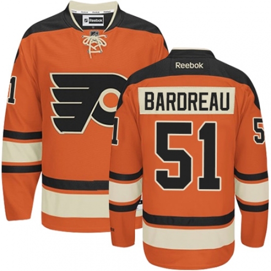 Men's Reebok Philadelphia Flyers #51 Cole Bardreau Authentic Orange New Third NHL Jersey Men's Reebok Philadelphia Flyers #51 Cole Bardreau Authentic Orange New Third NHL Jersey