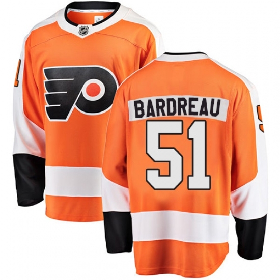Youth Philadelphia Flyers #51 Cole Bardreau Fanatics Branded Orange Home Breakaway NHL Jersey Youth Philadelphia Flyers #51 Cole Bardreau Fanatics Branded Orange Home Breakaway NHL Jersey