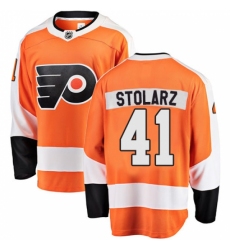 Youth Philadelphia Flyers #41 Anthony Stolarz Fanatics Branded Orange Home Breakaway NHL Jersey Youth Philadelphia Flyers #41 Anthony Stolarz Fanatics Branded Orange Home Breakaway NHL Jersey