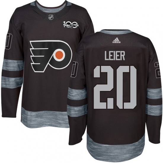 Men's Adidas Philadelphia Flyers #20 Taylor Leier Authentic Black 1917-2017 100th Anniversary NHL Jersey Men's Adidas Philadelphia Flyers #20 Taylor Leier Authentic Black 1917-2017 100th Anniversary NHL Jersey