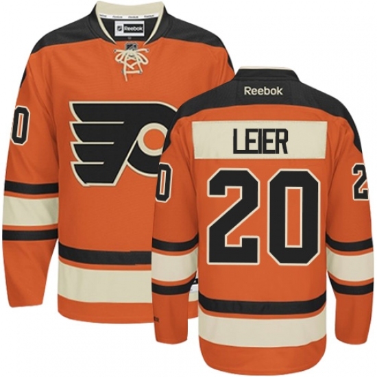 Men's Reebok Philadelphia Flyers #20 Taylor Leier Authentic Orange New Third NHL Jersey Men's Reebok Philadelphia Flyers #20 Taylor Leier Authentic Orange New Third NHL Jersey