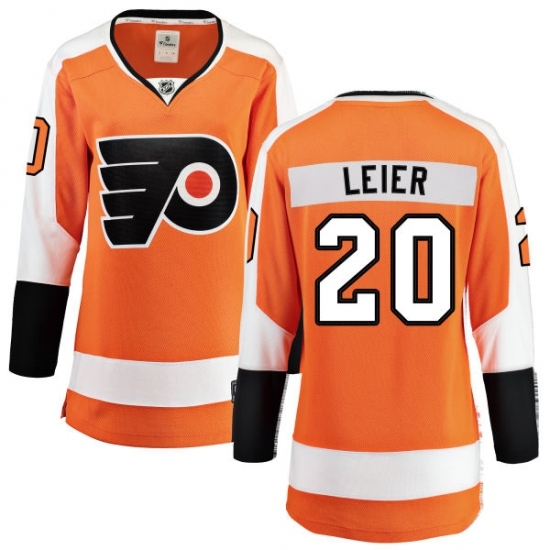 Women's Philadelphia Flyers #20 Taylor Leier Fanatics Branded Orange Home Breakaway NHL Jersey Women's Philadelphia Flyers #20 Taylor Leier Fanatics Branded Orange Home Breakaway NHL Jersey