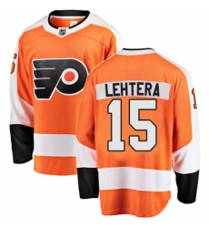 Men's Philadelphia Flyers #15 Jori Lehtera Fanatics Branded Orange Home Breakaway NHL Jersey