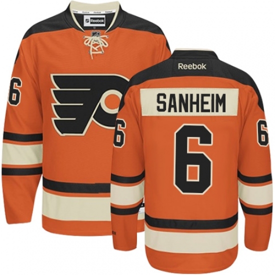 Youth Reebok Philadelphia Flyers #6 Travis Sanheim Premier Orange New Third NHL Jersey Youth Reebok Philadelphia Flyers #6 Travis Sanheim Premier Orange New Third NHL Jersey