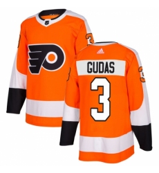 Youth Adidas Philadelphia Flyers #3 Radko Gudas Authentic Orange Home NHL Jersey
