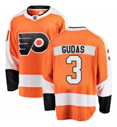 Youth Philadelphia Flyers #3 Radko Gudas Fanatics Branded Orange Home Breakaway NHL Jersey