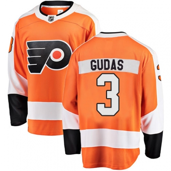 Youth Philadelphia Flyers #3 Radko Gudas Fanatics Branded Orange Home Breakaway NHL Jersey Youth Philadelphia Flyers #3 Radko Gudas Fanatics Branded Orange Home Breakaway NHL Jersey
