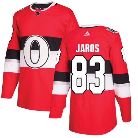 Men's Adidas Ottawa Senators #83 Christian Jaros Authentic Red 2017 100 Classic NHL Jersey Men's Adidas Ottawa Senators #83 Christian Jaros Authentic Red 2017 100 Classic NHL Jersey