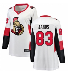 Women's Ottawa Senators #83 Christian Jaros Fanatics Branded White Away Breakaway NHL Jersey Women's Ottawa Senators #83 Christian Jaros Fanatics Branded White Away Breakaway NHL Jersey