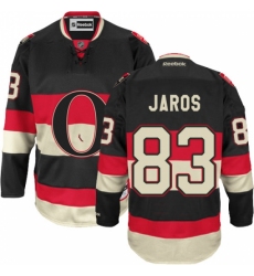Youth Reebok Ottawa Senators #83 Christian Jaros Authentic Black Third NHL Jersey