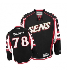 Men's Reebok Ottawa Senators #78 Filip Chlapik Authentic Black Third NHL Jersey Men's Reebok Ottawa Senators #78 Filip Chlapik Authentic Black Third NHL Jersey