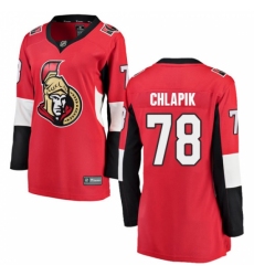 Women's Ottawa Senators #78 Filip Chlapik Fanatics Branded Red Home Breakaway NHL Jersey Women's Ottawa Senators #78 Filip Chlapik Fanatics Branded Red Home Breakaway NHL Jersey