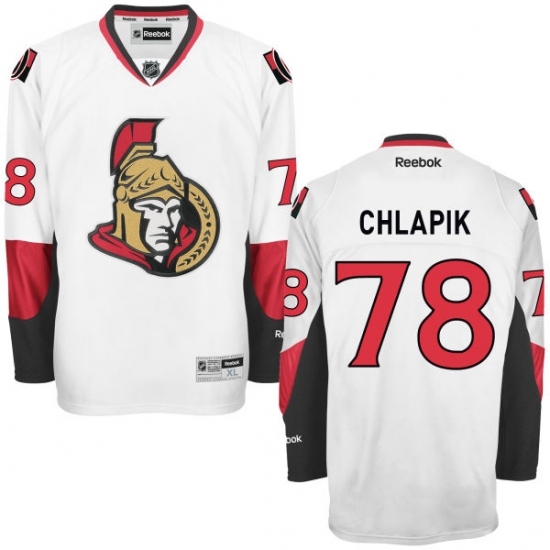 Women's Reebok Ottawa Senators #78 Filip Chlapik Authentic White Away NHL Jersey Women's Reebok Ottawa Senators #78 Filip Chlapik Authentic White Away NHL Jersey