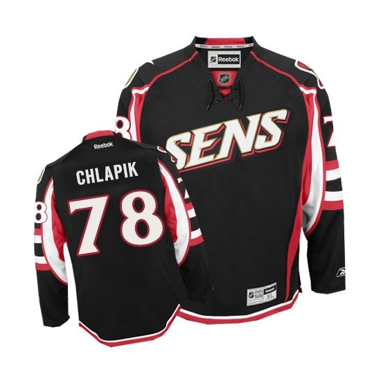 Youth Reebok Ottawa Senators #78 Filip Chlapik Authentic Black Third NHL Jersey Youth Reebok Ottawa Senators #78 Filip Chlapik Authentic Black Third NHL Jersey