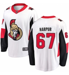 Men's Ottawa Senators #67 Ben Harpur Fanatics Branded White Away Breakaway NHL Jersey Men's Ottawa Senators #67 Ben Harpur Fanatics Branded White Away Breakaway NHL Jersey