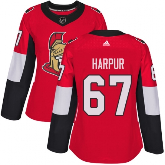 Women's Adidas Ottawa Senators #67 Ben Harpur Authentic Red Home NHL Jersey Women's Adidas Ottawa Senators #67 Ben Harpur Authentic Red Home NHL Jersey