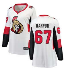 Women's Ottawa Senators #67 Ben Harpur Fanatics Branded White Away Breakaway NHL Jersey Women's Ottawa Senators #67 Ben Harpur Fanatics Branded White Away Breakaway NHL Jersey