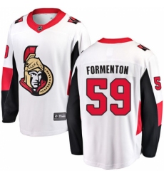 Men's Ottawa Senators #59 Alex Formenton Fanatics Branded White Away Breakaway NHL Jersey Men's Ottawa Senators #59 Alex Formenton Fanatics Branded White Away Breakaway NHL Jersey