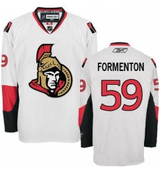 Men's Reebok Ottawa Senators #59 Alex Formenton Authentic White Away NHL Jersey Men's Reebok Ottawa Senators #59 Alex Formenton Authentic White Away NHL Jersey